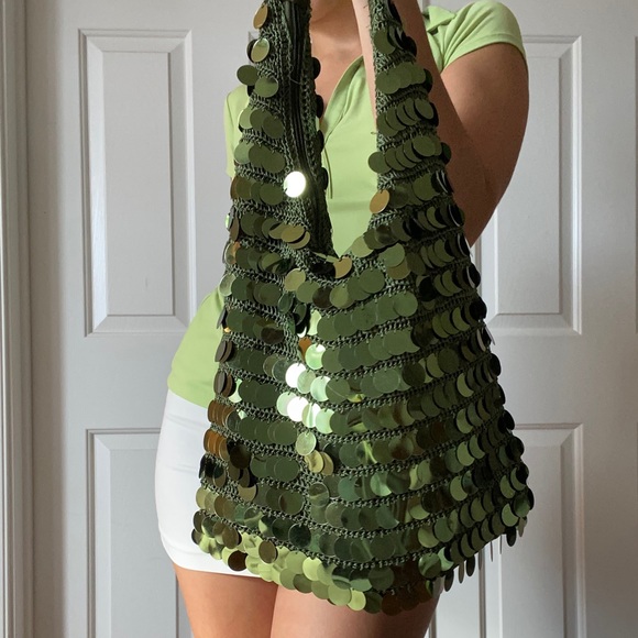 Green Sequin Y2K Bag💚 - Picture 4 of 4